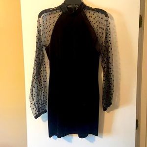 Forever 21 Black Velvet dress